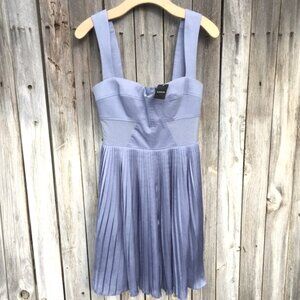 Periwinkle Bebe Fit and Flare Dress NWT